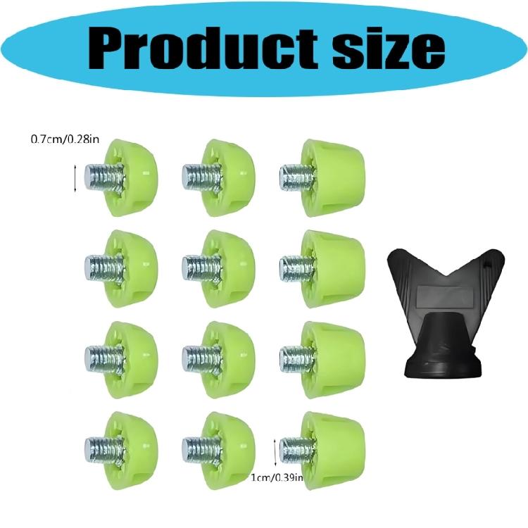 12 Piezas Profesionales Tacos de Repuesto para Botas de Fútbol Tacos de Fútbol Tacos para la Punta de la Bota de Fútbol Duraderos
