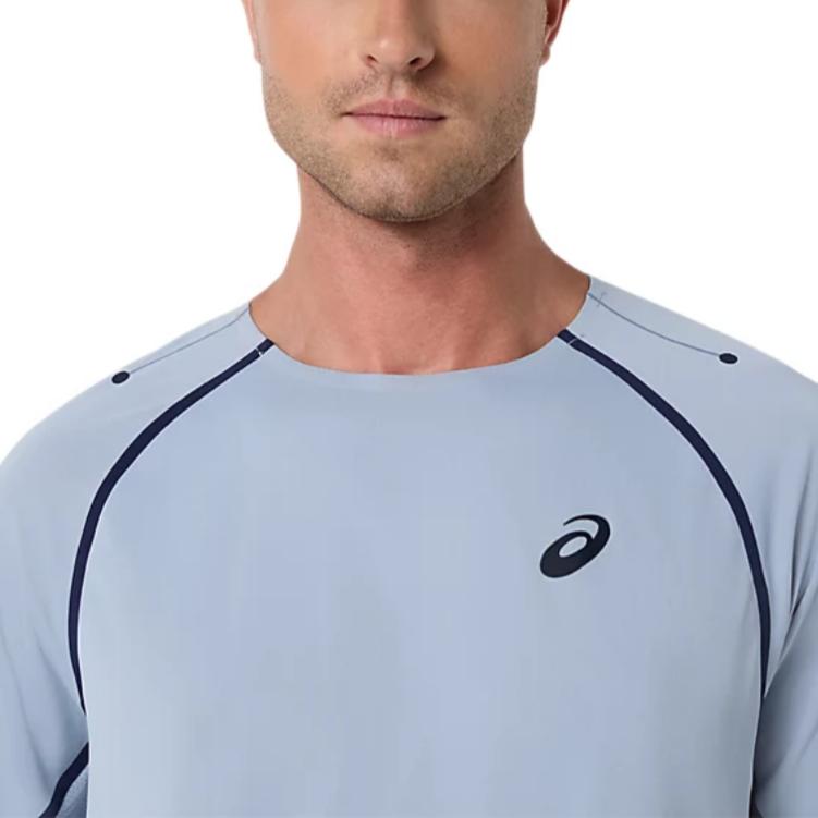 Asics Logo Raglan Crew Neck Short Sleeve T-Shirt Men tops 2041A392-400