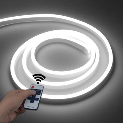 Striscia LED con luce al neon DC12V con telecomando RF SMD 2835 120 LED/M Lampada tubolare flessibile impermeabile per decorazioni natalizie per la casa