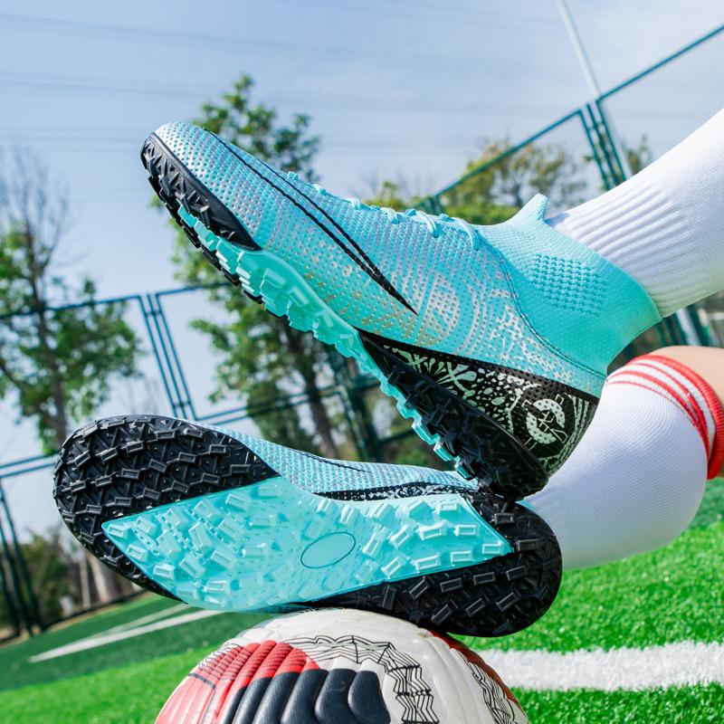 

High-top football shoes men s lawn long nails broken nails football shoes training youth football shoes women s price is excellent 45
