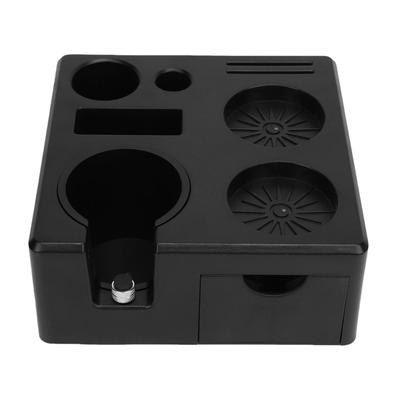Coffee Tamping Station Organizer ABS Tamper Storage Holder Stand with Drawer for Portafilter Distributor Home Cafe