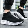 Men‘s Running Shoes Slip-on Socks Shoes Breathable Knit Casual Sneakers Anti-slip Fitness Walking Shoes Male Lightweight Flats