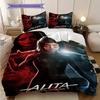 Alita Battle Angel Futuristic Warrior Three-piece set (1 * duvet cover + 2 * pillowcase, without core) 2D Flat Soft and comfortable
