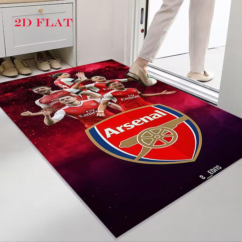 Arsenal Football Club Carpet Rug for Living Room Bedroom Home Sofa Decoration,Kids Play Nonslip Floor Mat