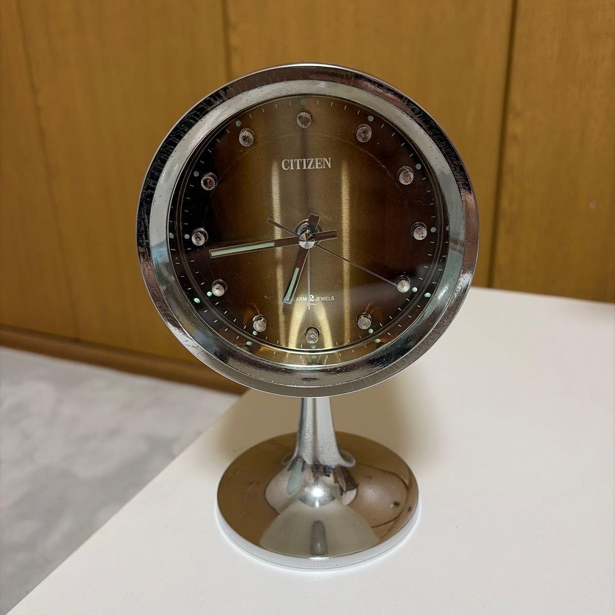 Retro! CITIZEN Citizen alarm clock manual winding type space age