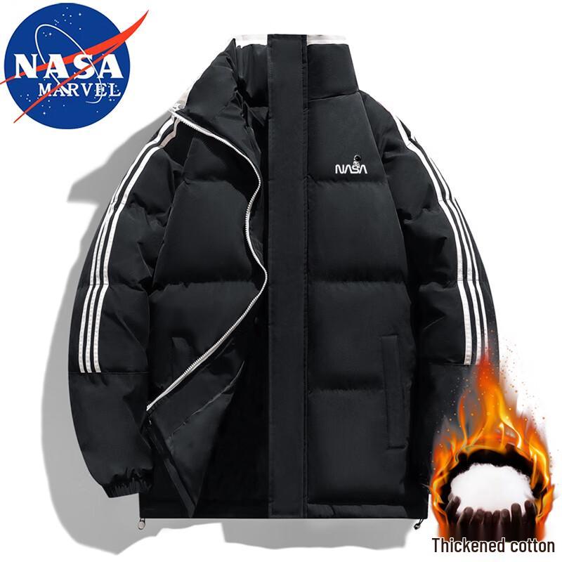 NASA MARVEL Men's Stand-Collar Padded Jacket