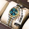 New Diamond Watch Ladies Dress Fashion Quartz Wristwatches Gifts For Woman Luxury Blue Watches Womens Digital Clock Montre Femme