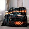 1Pc Night City Blanket Soft And Comfortable Casual Warm Camping Travel Christmas Halloween Xmas Gift M928341