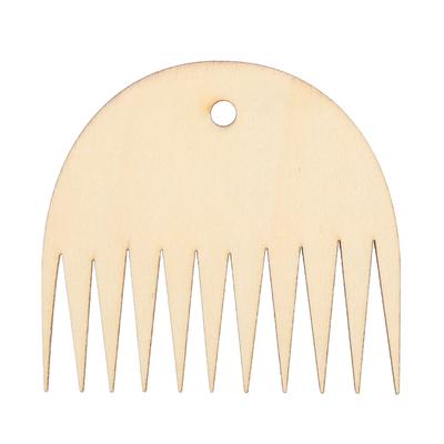 11 Teeth Wooden Weaving Comb Tapestry Weaving Loom Comb Tool DIY Braided Accessories