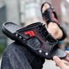 Fashion Leather Slippers for Men Beach Flat Lazy Shoes Trend 2025 Eva Pvc Mascullino Low Price Comfortable Fun Fashion Adult Sandals Man
