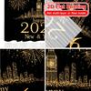 Set Of 2 Flat Printing Newyearcelebration Popular Curtains Prints Decorations Curtain With Semi Sheer Polyester