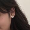 Alkaline Knot Love Earrings Female Senior Sense of Light Luxury Retro Earrings Niche Design Pure Temperament Earrings Personality Elegant Accessories