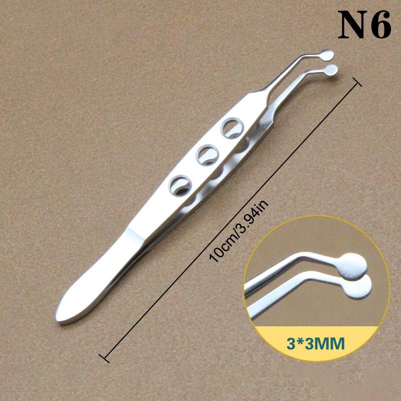 Pensetă pentru pleoape Pensetă pentru glandele meibomiene Femei Clip Compresor pentru gene Metal din oțel inoxidabil Expresor Extensie Machiaj Precis