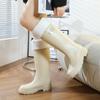 New Women's Rain Shoes Simple Medium and High Tube Women's Shoes Waterproof and Non-slip Work Rubber Shoes Go Out In the Kitchen Rainy Day