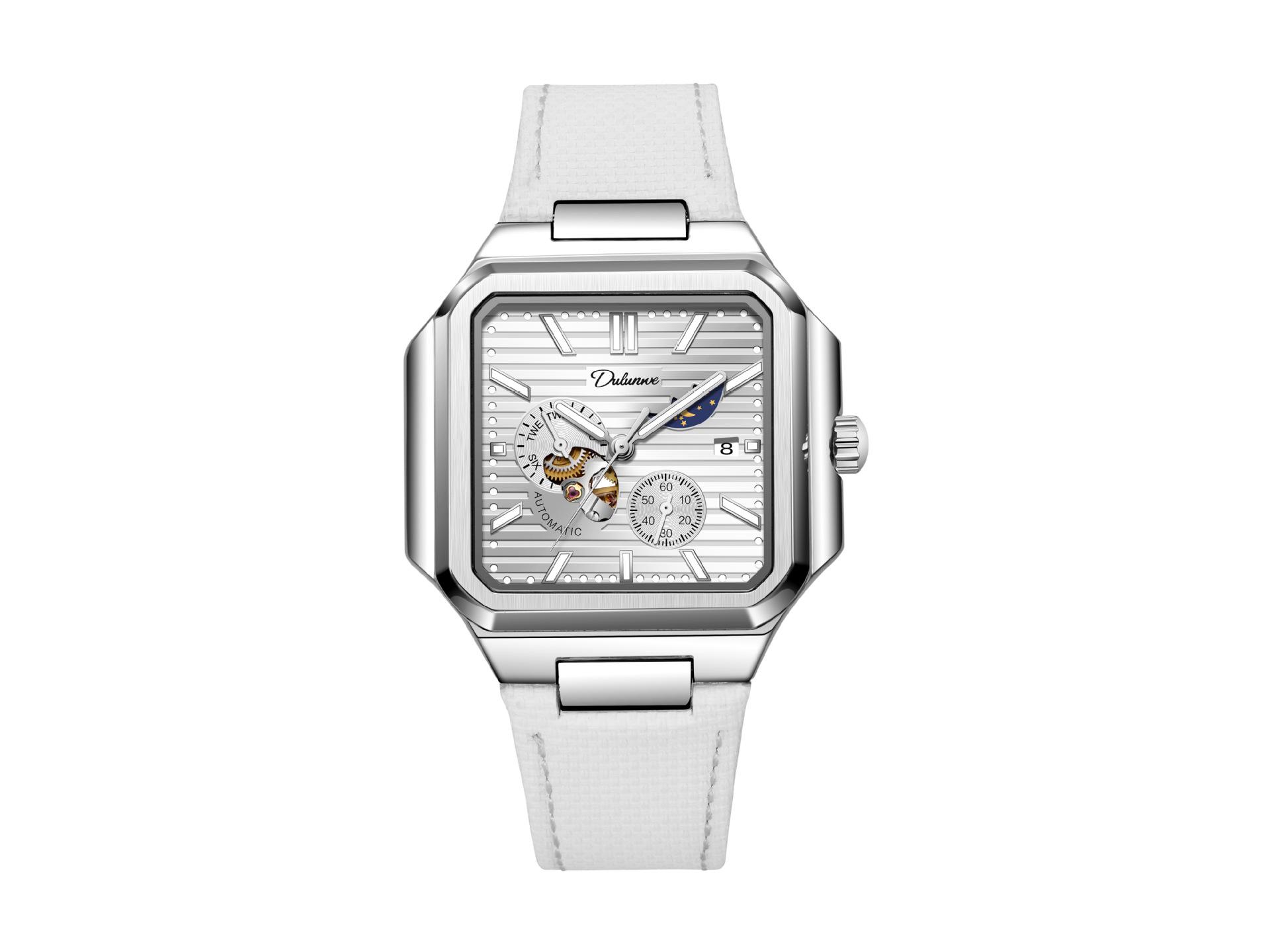 

Durham Weizheng 2025 Мужские автоматические квадратные часы Nautilus - Водонепроницаемые и светящиеся