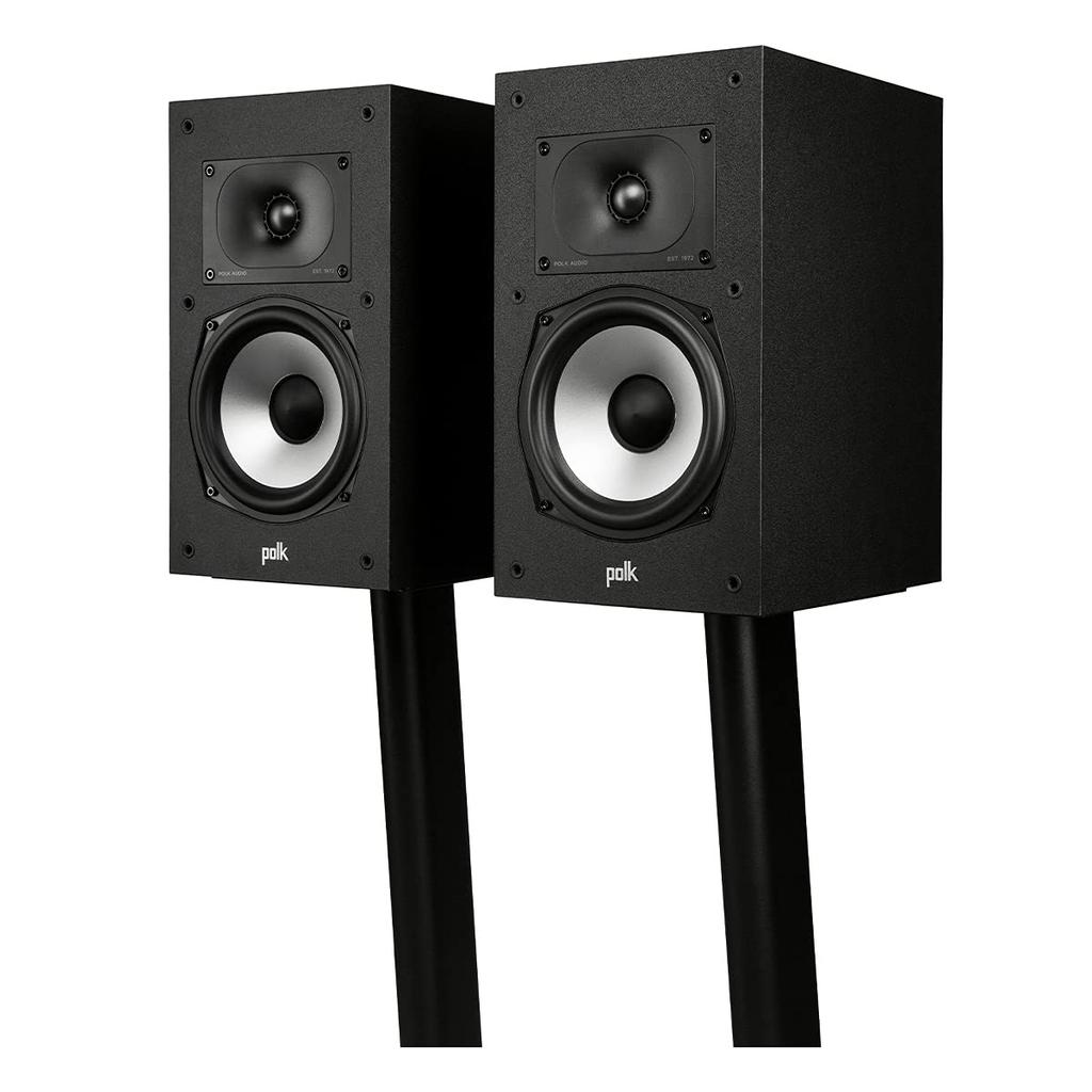 POLK AUDIO Monitor XT Series Bookshelf Speaker Matte Black MXT20 Set of (1 2)