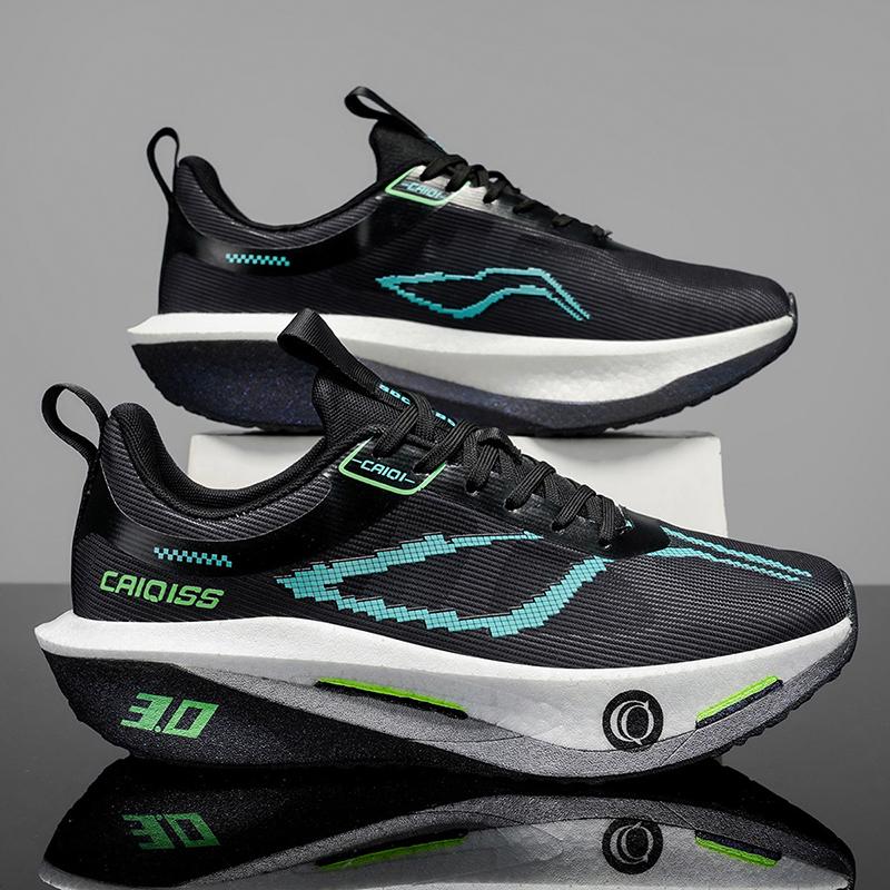Marathon Running Shoes Men Unisex Speciality Athletic Breathable Lightweight Carbon Board Women'S Comfor Athletic Nonskid Athletic Shoes