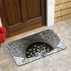 1pc Fantasy Water Tower Bathroom Mat Suitable for Bedroom and Living Room Entrance - Mystical Cave Design