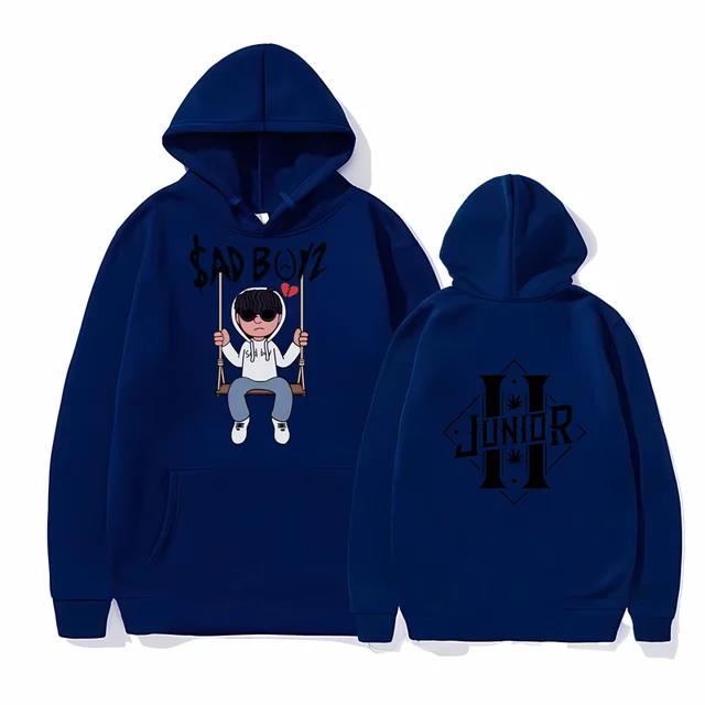Sad Boyz Junior Hoodie Autumn Winter Men's Cotton Pullover Hoodie Warm Oversize Loose Long Male High Street Harajuku Hoodies2024