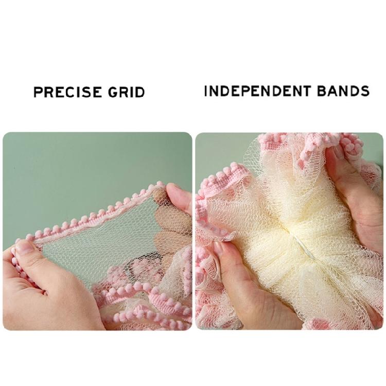 Mesh Shower Ball 80g Exfoliating Body Scrubber Shower Sponge Puff for Women Men