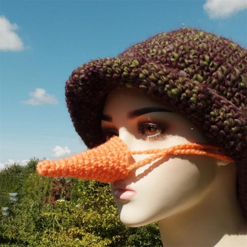 Neue handgemachte gehäkelte Totenkopf-Katzenmütze Totenkopf-Katzenohren Erwachsenenhut