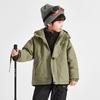 Boys' 3-in-1 Winter Outdoor Waterproof Hooded Padded Jacket