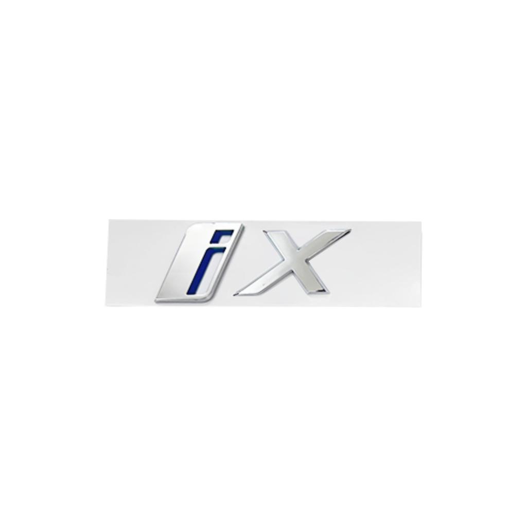 3D Chrome Silver Car Styling Ix I3 I4 I7 iX Ix3 iX4 Ix7 Emblem Decals Sticker for BMW X1 X3 X5 X6 GT Rear Trunk Decoration CD8
