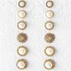 6Pairs/Set Rhinestone Crystal Pearl Earrings Ear Studs Earrings Elegant Jewelry
