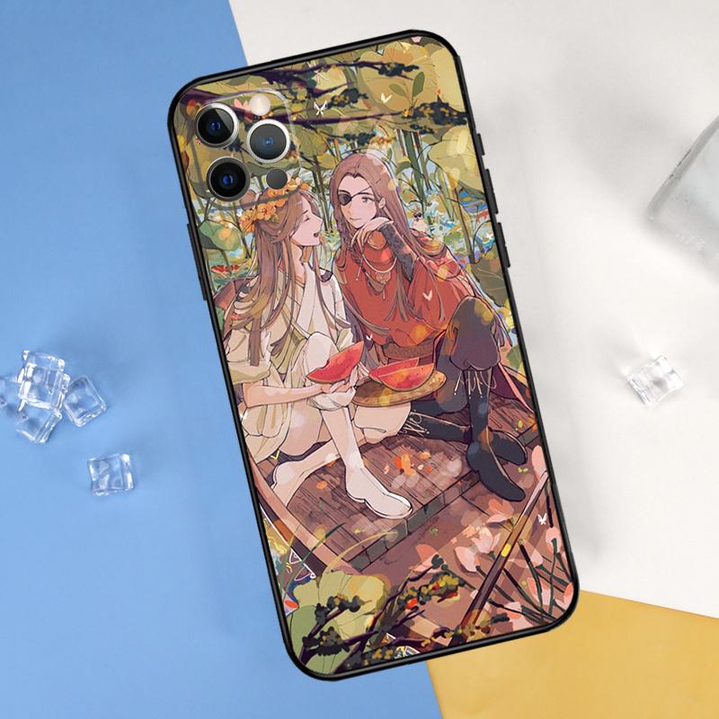Tian Guan Ci Fu Phone Case For iPhone 16 Pro Max 12 13 Mini 11 14 15 Pro Max XR 16 15 Plus 16e Cover Shell