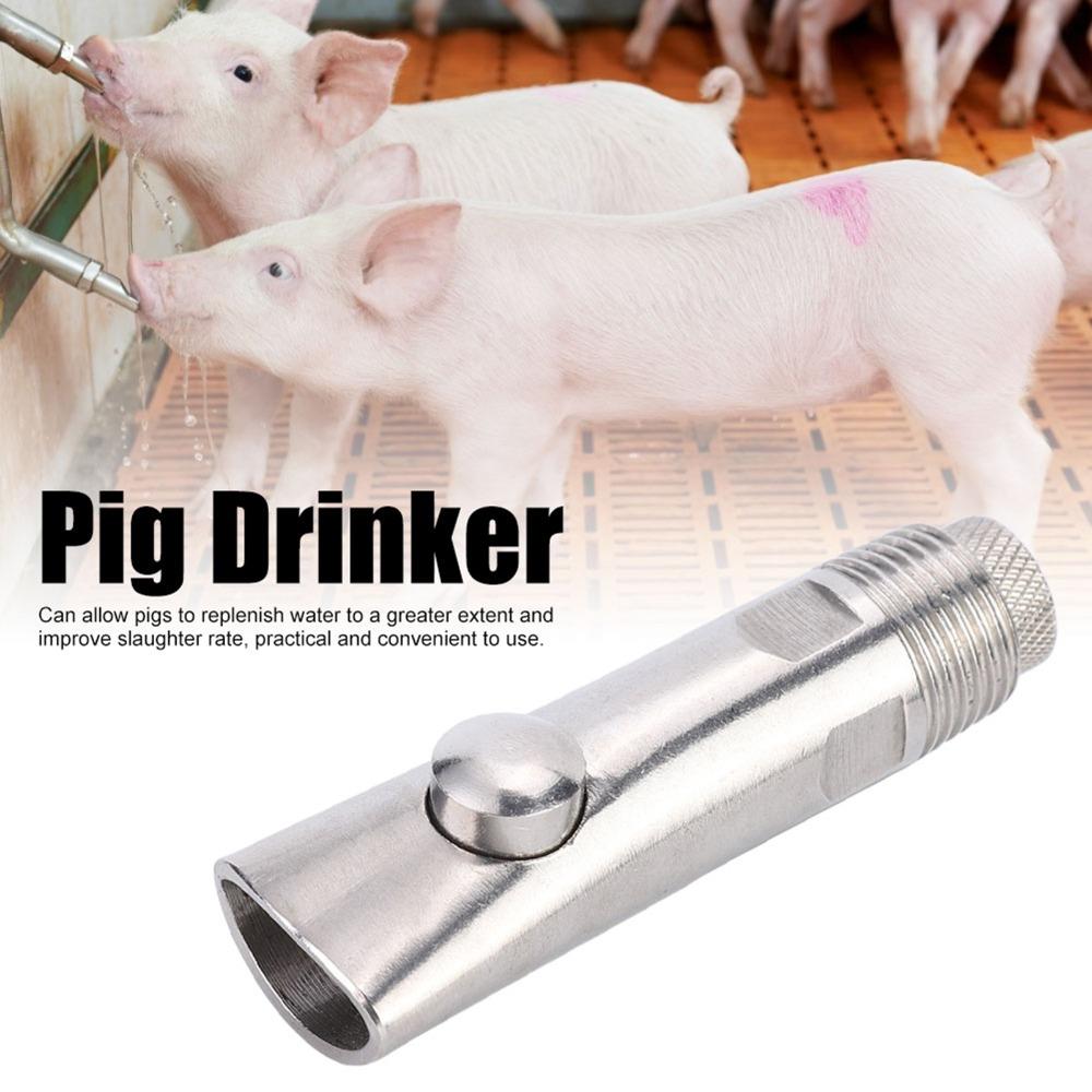 5Pcs Flat Nozzle Automatic Pig Drinker Durable Pig Drinking Tool Livestock Water Feeder Pig