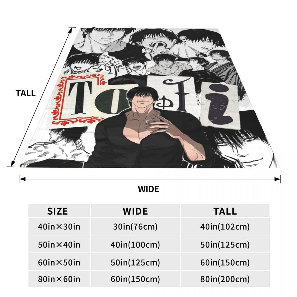 T-Toji Fushiguros Manga Knife  Blankets Soft Warm Flannel Throw Blanket Cover for Bed Living room Picnic Travel Home Couch