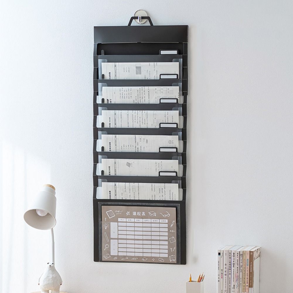 A4 Wall Hanging File Organizers Large Capacity Expandable Documents Case Student Use