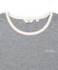 LEE Women'S Basic Ringer T-Shirt Gray