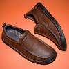 Fashion Genuine Leather Men's Loafers Non-Slip Slip On Walking Flats Breathable Outdoor Casual Shoes Male Work Office Driving Footwear