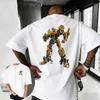 Transformers 2026 New Summer Autobots Graphic Cotton Print Hasbro Brand Tshirt Children Unisex Loose Breathable Casual Y2k Soft