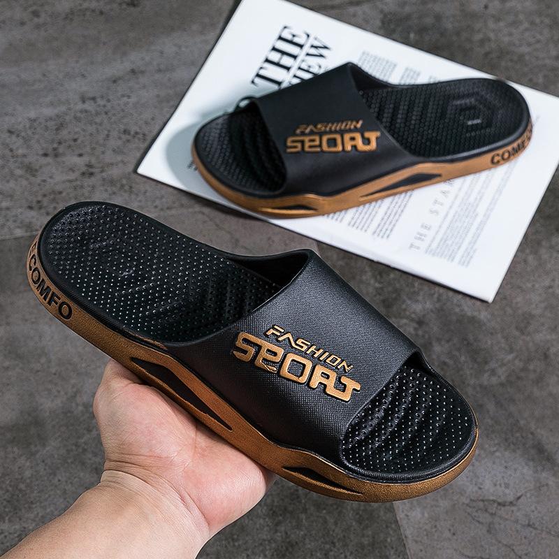 Outer slippers summer men's indoor home non-slip home silent senior women's sandals men's summer