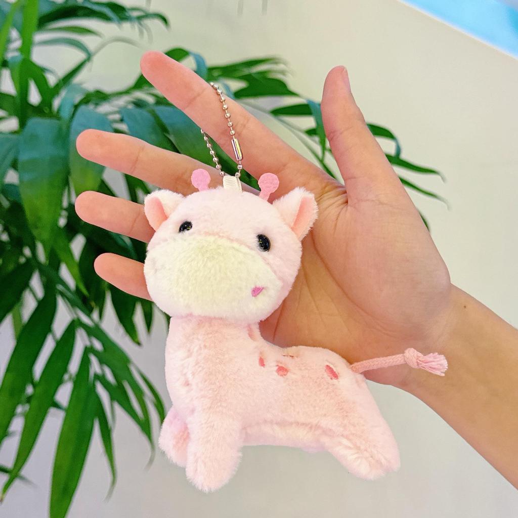Popular Cartoon Deer Keychain Plush Toy Birthday Gift