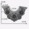 Black Embroidered Mesh Organza Front Collar Collar Sewing Lace Diy Decorative Dress Wedding Dress Accessories