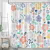 Helle Blumen-Duschvorhang: Umarme das bunte Design, den weichen Stoff und die verspielten Vibes für dein glückliches Badezimmer
