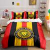 Leones Negros Lion Logo Design Bedding Duvet Cover Set Duvet Cover Pillowcases (1*Duvet Cover 2*Pillowcases, Without Duvet Insert)
