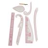 7 Stück Französische Kurvenlineale Transparentes PVC CM MM Hohe Genauigkeit Langlebiges Nählineal-Set für DIY Schneiderhandwerk
