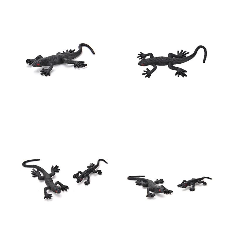 2Pcs Joke Fake House Lizard Funny Prank Novelty Life Like Fake Plastic Toy Trick