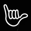Hand-Shaped Led Neon Lamp, White, Usb