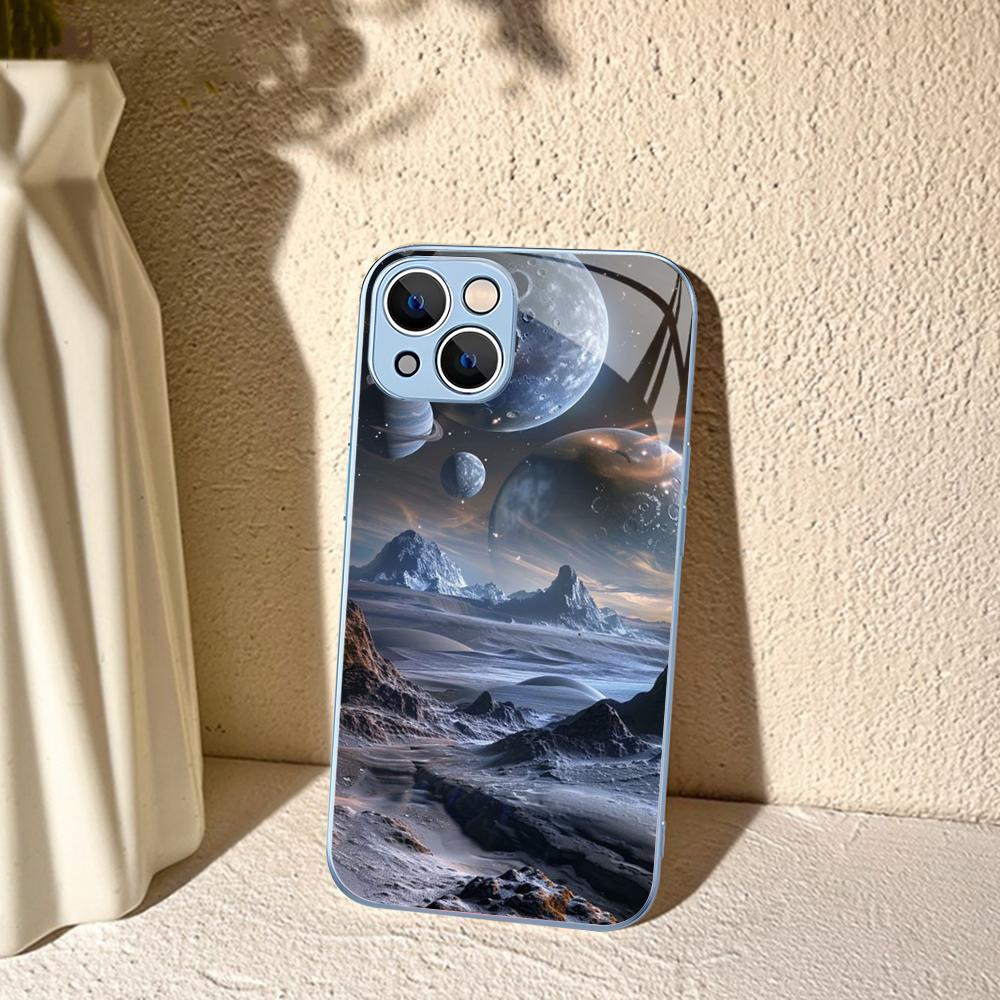 Space Universe Galaxy Phone Case For IPhone 14 13 12 Mini 11 Pro XS Max X XR 14 Plus Tempered Glass Cover