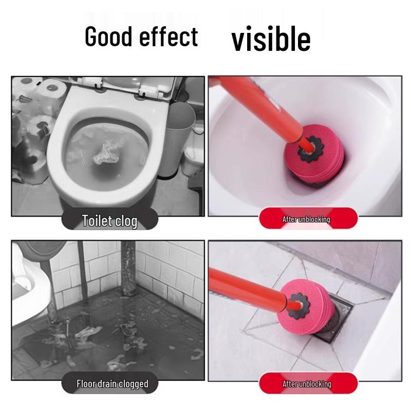 High-Pressure Toilet and Sewer Unclogging Tool
