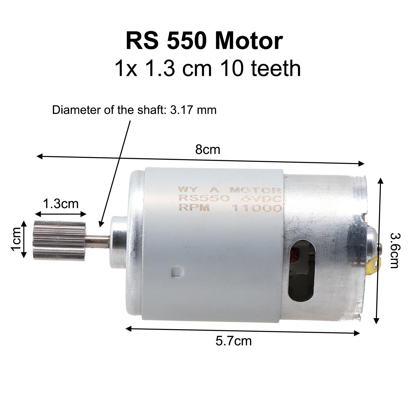 

Двигун іграшкового автомобіля Gear 10000rpm 16000rpm 23000rpm 6V /12V 24V 550 6V 11000RPM