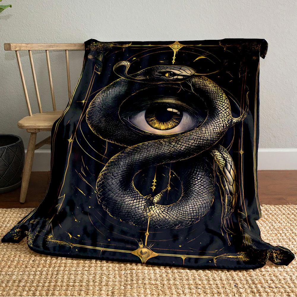Serpent Eye Mystic Blanket for All Seasons Blanket Lunch Break Throw Gift