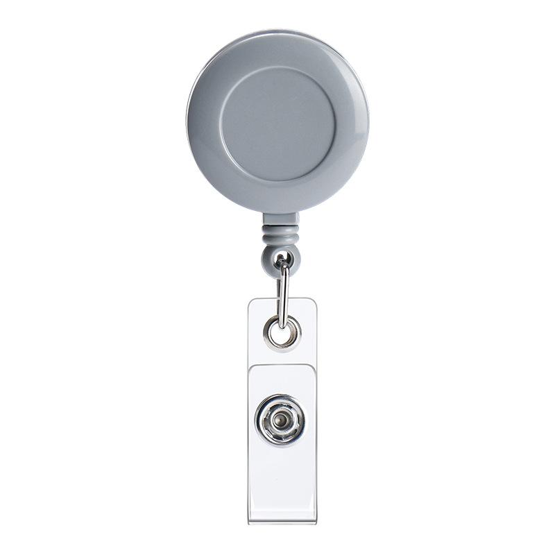 Retractable Badge Reel with Durable Clip and Clear Vinyl Strap for ID Card Holder Suitable for Office Work and Events