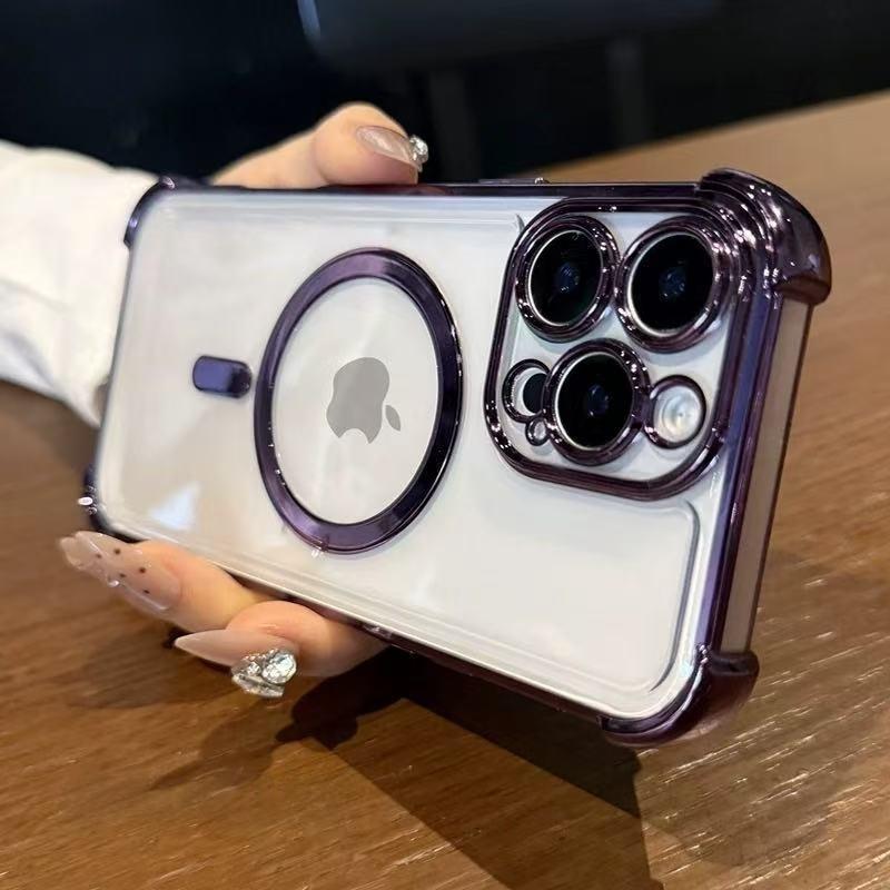 Luxury For Magsafe Magnetic Phone Case For Xiaomi Redmi Note 9 10 11 9S 10S 10T 11S Pro Plus Soft Plating Protection Cover