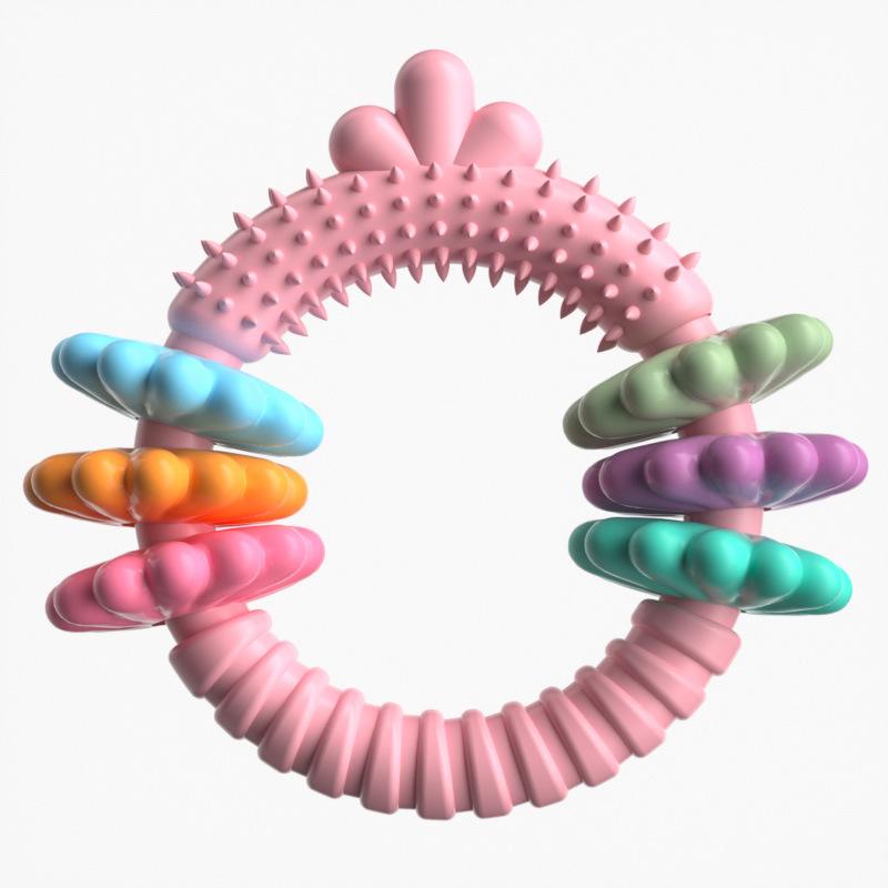 Pet Toy Dog Toy TPR Carrot-shaped Succulent Gnawing Teething Ring Set